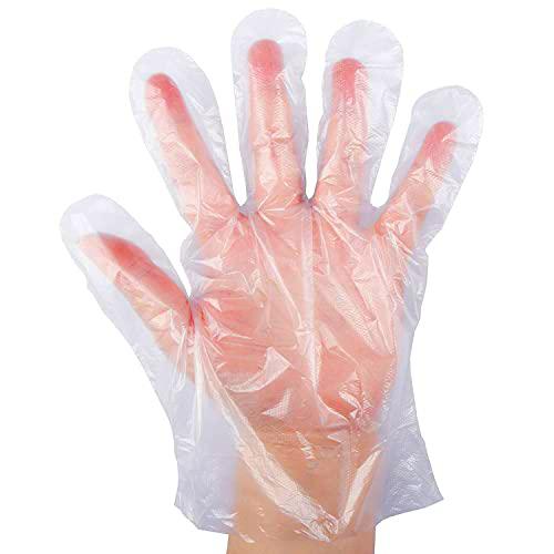 si 1000 Piezas Guantes plástico Desechables de Transparent,protección contra Virus,Guantes para cocinar en Barbacoa