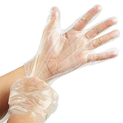 VIRSUS 500 guantes transparentes desechables, de polietileno