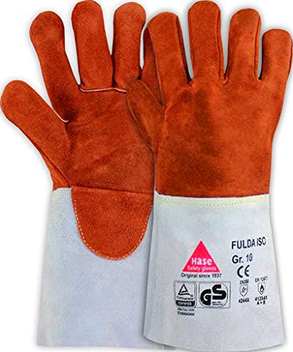 6 PARES - FULDA - Guantes de soldadura ISO con aislamiento integral de manos