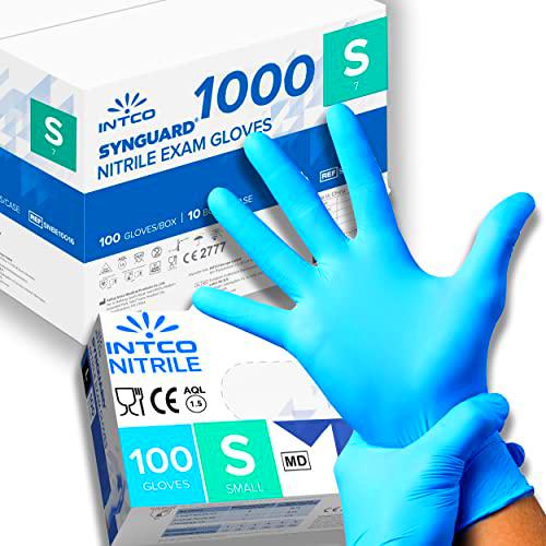 1000 guantes de nitrilo sin polvo, sin látex, hipoalergénicos