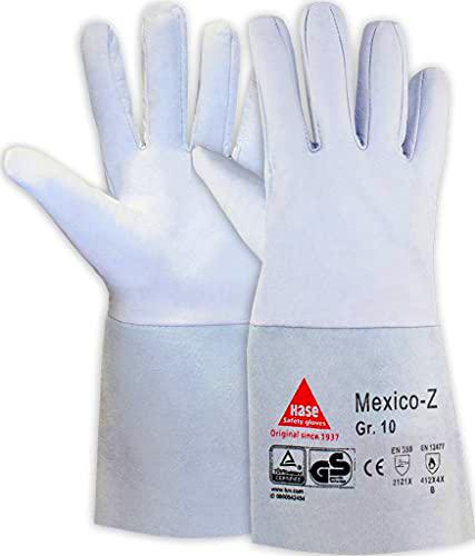 strongAnt Guantes para soldar MEXICO-Z fabricados en napa de cabra