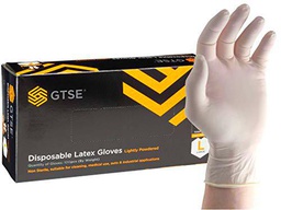 GTSE Caja de 100 guantes de látex, tamaño grande (L)