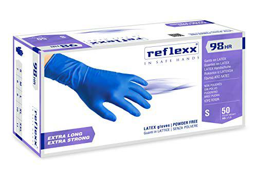 Reflexx R98 Guantes de Látex con Alta Resistencia, Sin Polvo