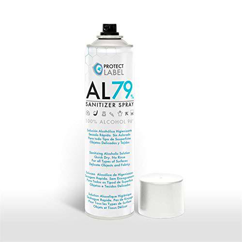 Hidroalcohol en Spray 200ml. Protect Label Higienizante multisuperficies 79% Alcohol