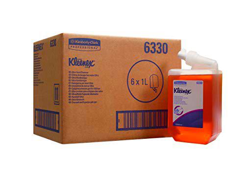 Kleenex Ultra 6330 Gel de Manos, 6 estuches, 1 litro, ámbar