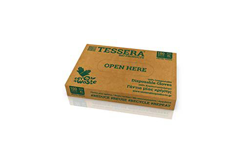 Tessera Q1093CBT - Guantes compostables desechables