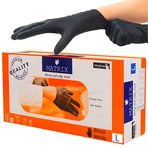 Guantes desechables Matrix, guantes de nitrilo, desechables