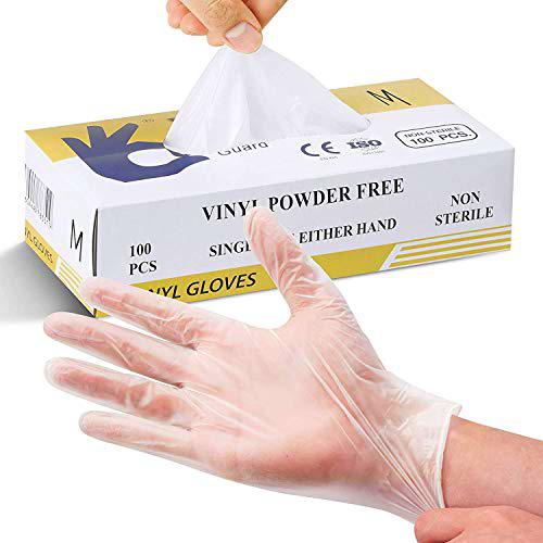 Guantes de vinilo multiusos sin polvo, desechables