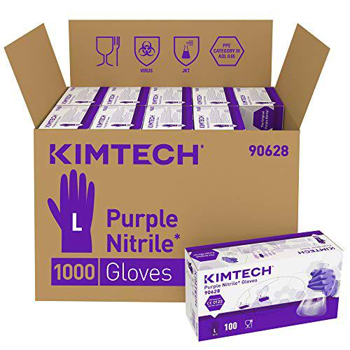 Kimtech 90628 Guantes portátiles de doble cara, Morado