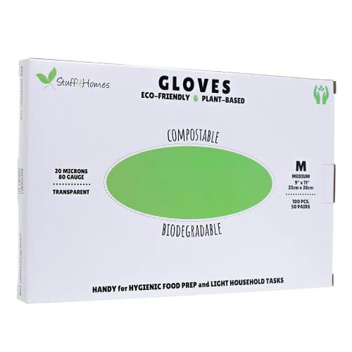 Stuff4Homes - Guantes Compostables para Preparación de Alimentos