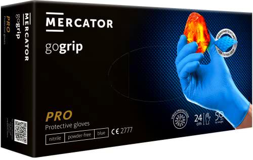 Guantes de nitrilo naranja | M - XXL | GoGrip Guantes de protección desechables