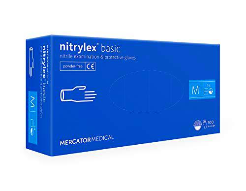 Nitrylex Guantes desechables de nitrilo, sin polvo