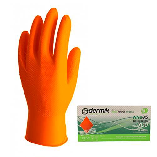 Tomas Bodero Guantes Taller Mecánico Naranja Diamantado