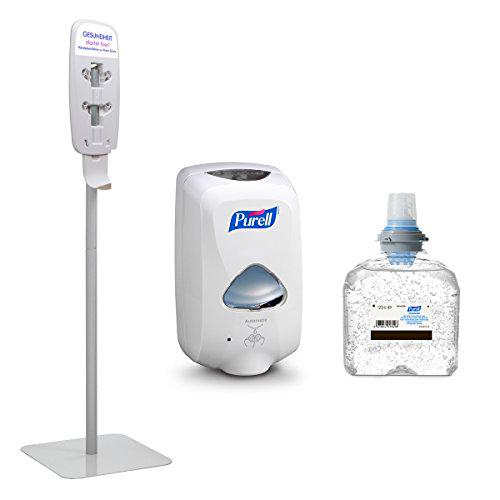 PURELL Starter Kit Punto de Higienización - PURELL dispensador de jabón automático (Gris)