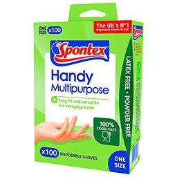 Spontex Guantes desechables multiuso - 100 unidades