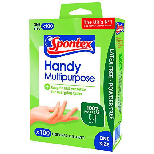 Spontex Guantes desechables multiuso - 100 unidades