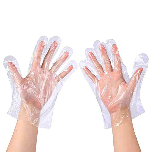 ECOZINK Guantes de plástico desechables guantes para manipulación de alimentos sin BPA sin látex talla única multiusos cocina limpieza hogar fiesta teñido del cabello usar y tirar (300