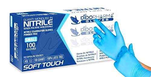 DIDOPHARMA GLOVES 100 Guantes DF-GLOVES001 Nitrilo Guantes desechables