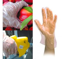 500 guantes de polietileno transparentes desechables desechables desechables para alimentos