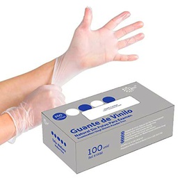 Uhealth Guantes de Vinilo Natural sin Polvo 100 unidades (M)