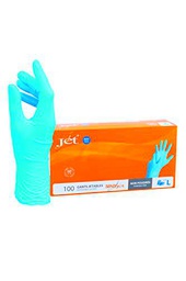 Jet + Guantes de vinilo multiusos, sin polvo, desechables