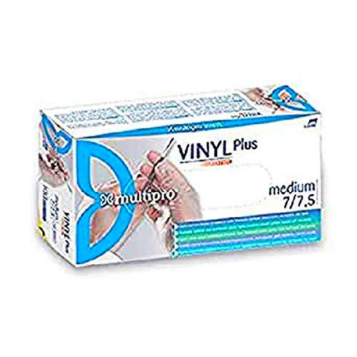 Multipro ESMV/M Guantes Desechables No Médicos de Vinilo Plus