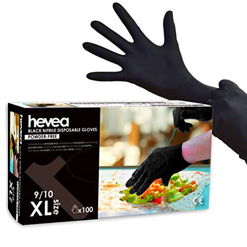 Hevea - Guantes de nitrilo desechables. Sin látex ni talco