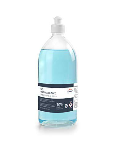 LACOR 91511-Gel, 1 L, Hidroalcohol, Blanco, Gel hidroalcohólico de Manos, 1000