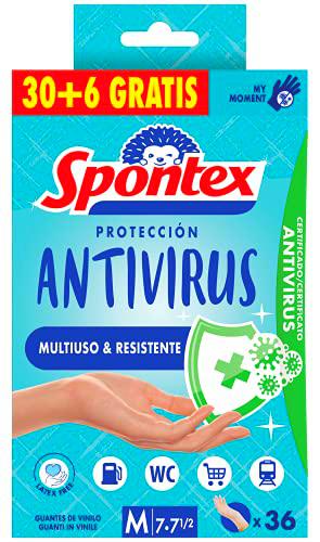 Spontex Guante antivirus 30+6 Talla M 236 g