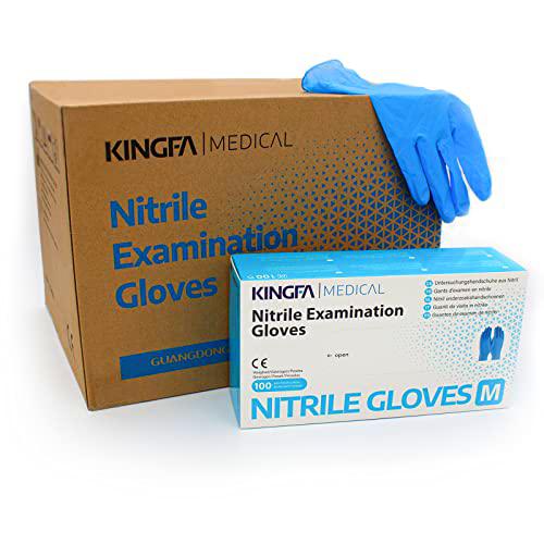 Guantes de nitrilo L, 1000 unidades, sin látex ni silicona