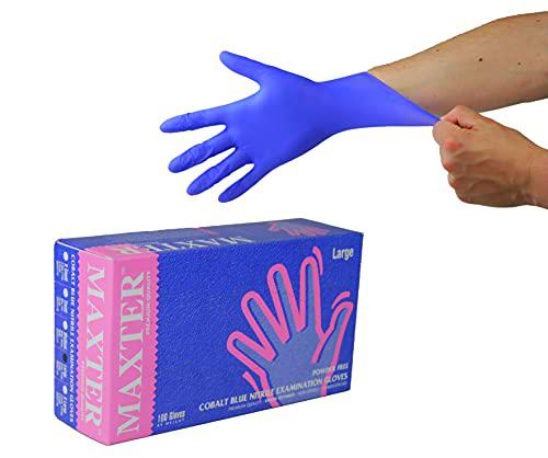 Guantes desechables de nitrilo sin virus, sin polvo