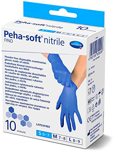 Peha-Soft Guantes Desechables, Nitrilo fino, Powderfree