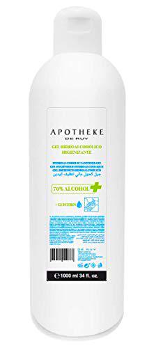 APOTHEKE - Gel Hidroalcolico, Gel de Manos, Higienizante, 1000 ml