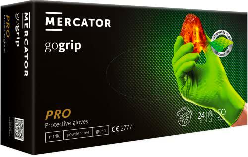 MERCATOR MEDICAL Guantes de nitrilo naranja | M - XXL | GoGrip Guantes de protección desechables