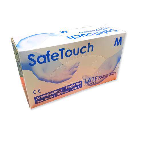 SafeTouch 50000052 - Guantes de látex sin polvo (tamaño grande