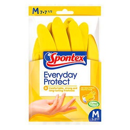 Spontex Guantes de goma para uso diario, tamaño mediano