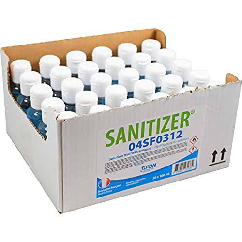 TIFON Sanitizer Gel Hidroalcohólico Caja de 30 Botellas 100 ml