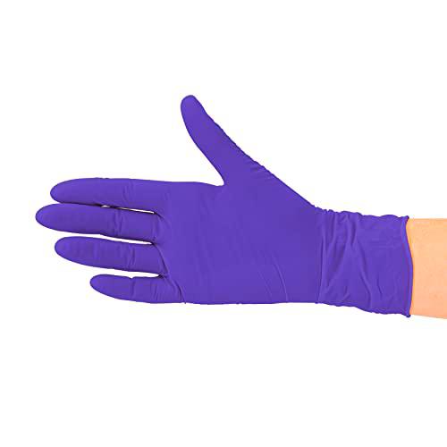 Guantes de nitrilo Caja de 100 piezas (XL, púrpura) sin polvo guantes desechables