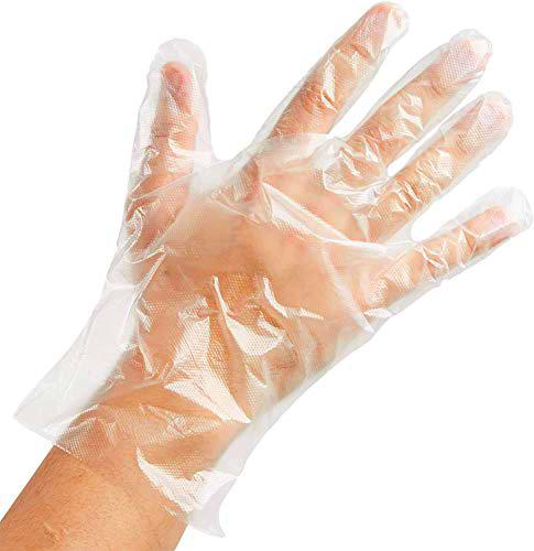 Guantes de plástico transparente para cocinar, limpiar