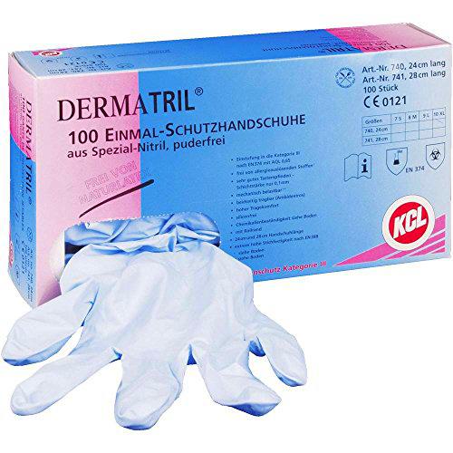 KCL Guantes de un solo uso Tamaño: 8, M Dermatril 740 100 pc(s)