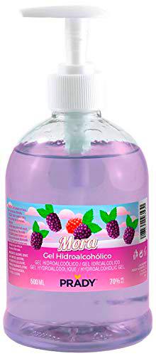 Gel Hidroalcohólico con olor a Mora 500ml Prady - Fabricado en España