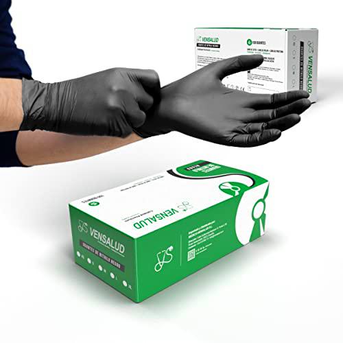 VENSALUD | Guantes de NITRILO Desechables | Sin Polvo | Resistentes | Para Laboratorios