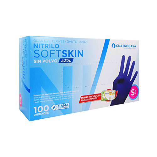 Soft Skin Guantes de nitrilo sin polvo polvo libre de latex