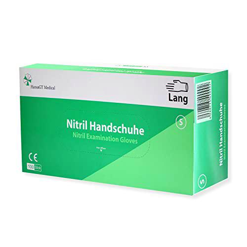 HansaGT Medical Guantes desechables de nitrilo, 30 cm