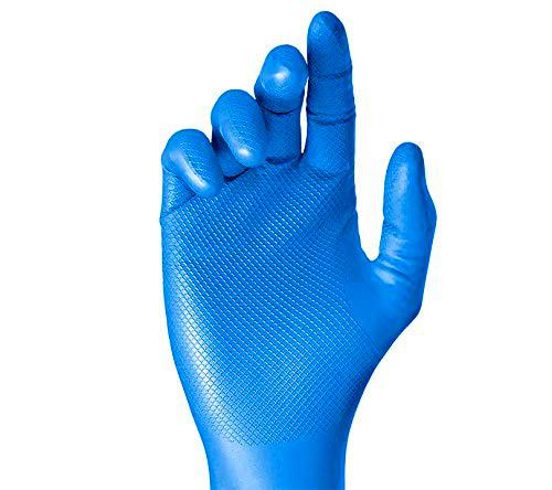 JUBA Caja Guantes Desechables NITRILO Azul SIN Polvo Talla 10 desech und t/10