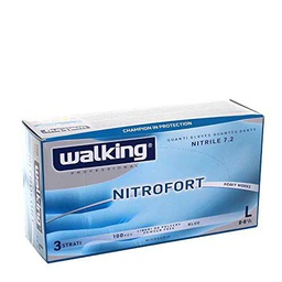 walking Nitrilo Desechables Guantes Nitrofort Talla L Artículo 010253