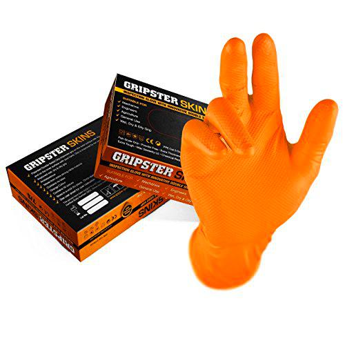 Gripster Skins - Guantes desechables de nitrilo resistentes