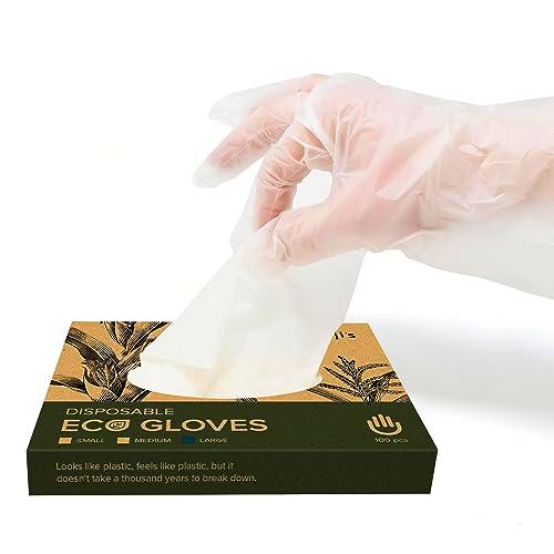 joeji's Kitchen 100 guantes desechables ecológicos y biodegradables