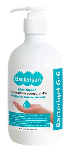 BACTERISAN Bacterigel G-6 500ml, Jabón Desinfectante de manos