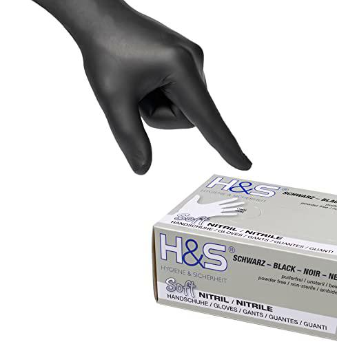 Gants nitrile jetables non poudrés H&amp;S (100 pièces)